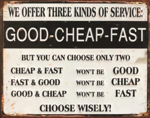 GOOD CHEAP FAST